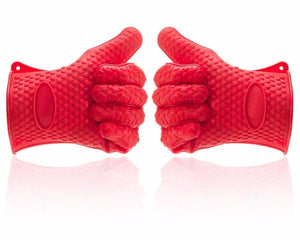 1 Piece Thick Silicone Gloves Heat Resistance Oven Mitts Anti-slip Pot Holder Baking BBQ Tools Kitchen Accessories