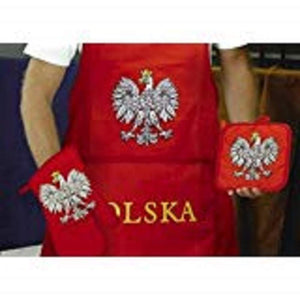 (NEW) Polish Poland Polska BBQ Barbeque Apron Set (hat not included) by Queen Novelties