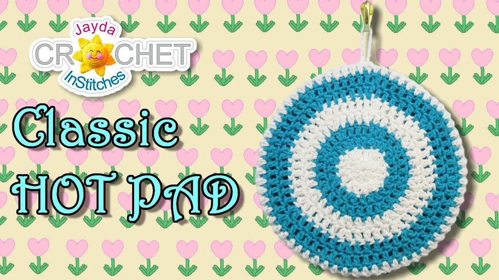 Kitchen Hot Pad Pot Holder in Vintage Style - Crochet Pattern & Tutorial by Jayda InStitches (3 years ago)