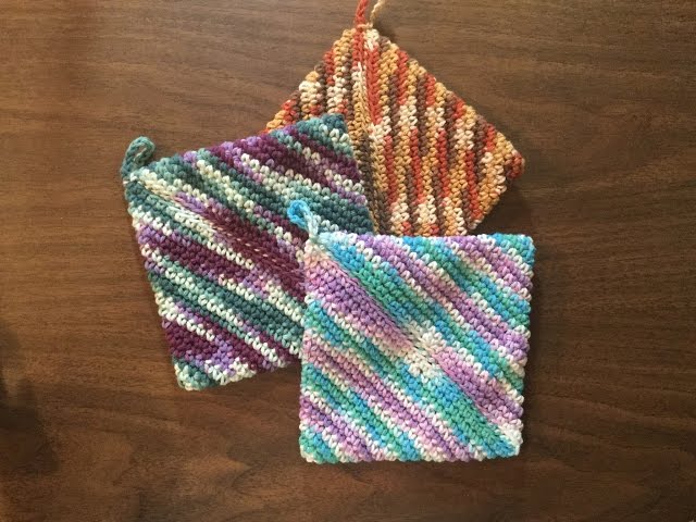 This is a quick reference guide on making a crochet Pot Holder