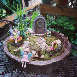 A miniature fairy garden never goes out of season or runs out of style