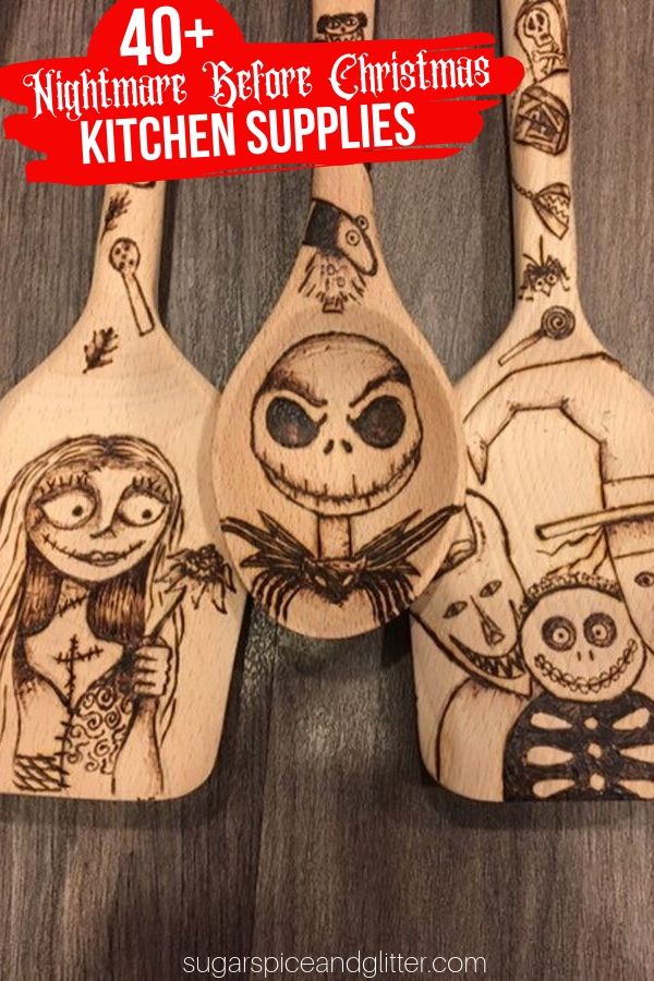Have a Nightmare Before Christmas lover in your life? Or want to show your NBC love in your kitchen? We’ve got you covered with over 40 Nightmare Before Christmas kitchen items – from tumblers to decor, entertaining pieces and more!