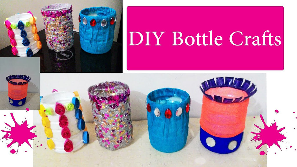 In this video I am showing how you can make pen holder with waste plastic bottle in 4 ways.