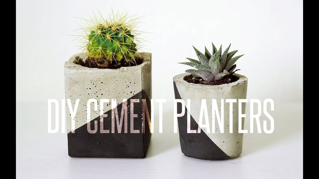 Our first time trying out cement! We think these DIY cement planters turned out so sweet!! OUR CHANNELS// DIY & Lifestyle: