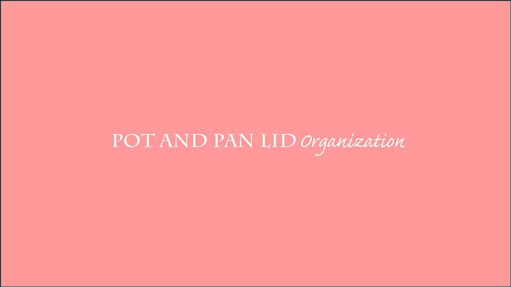 Hi! I wanted to share with you how I organize our pot and pan lids
