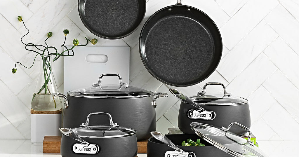 Save $100 on a 10-piece All-Clad nonstick cookware set at Macy's