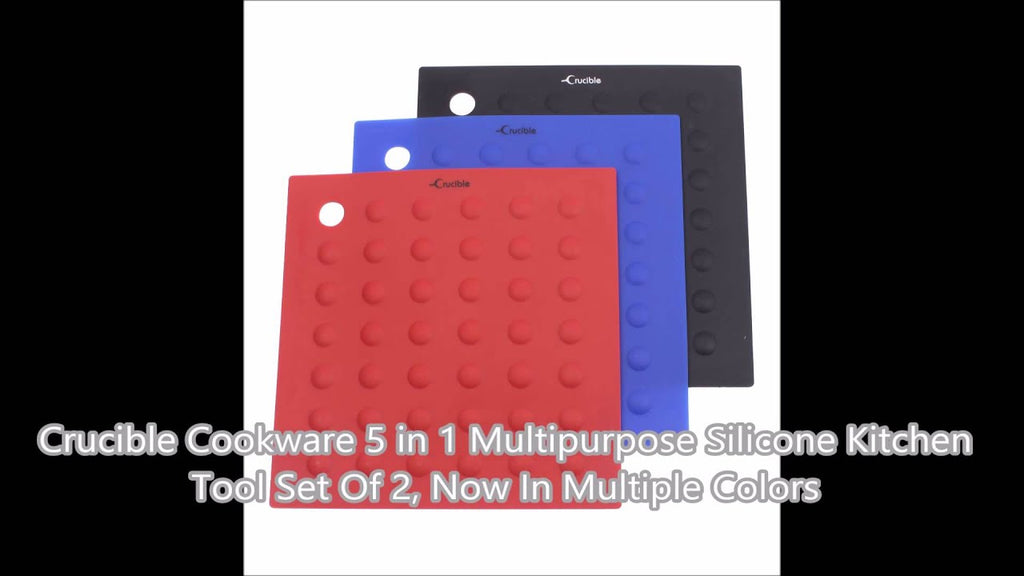 5-in-1 MULTI-FUNCTIONAL KITCHEN TOOL - Use it as a potholder, trivet, jar opener, spoon rest, coaster or anywhere you need extra grip or exteme heat or ...