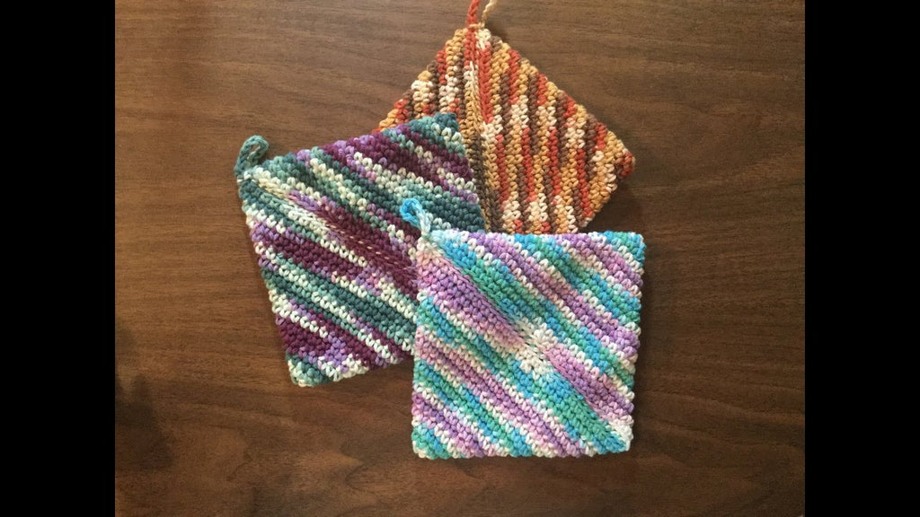 This is a quick reference guide on making a crochet Pot Holder