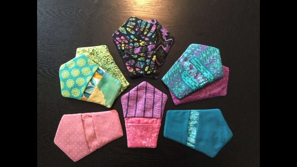 I will show you how to make your own template pattern and give you step by step instructions to make your finger thumb pot holders using scraps of fabrics.