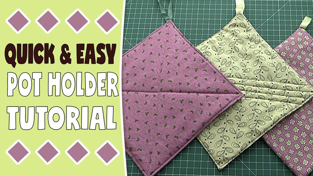 Quick and Easy Pot Holder Tutorial - This is a super quick sewing project and a great way to use up your fabric scraps