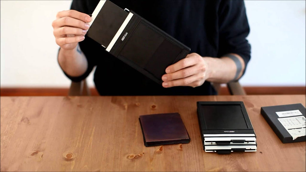 In this video we show how to load sheet film in large format holders (4X5)