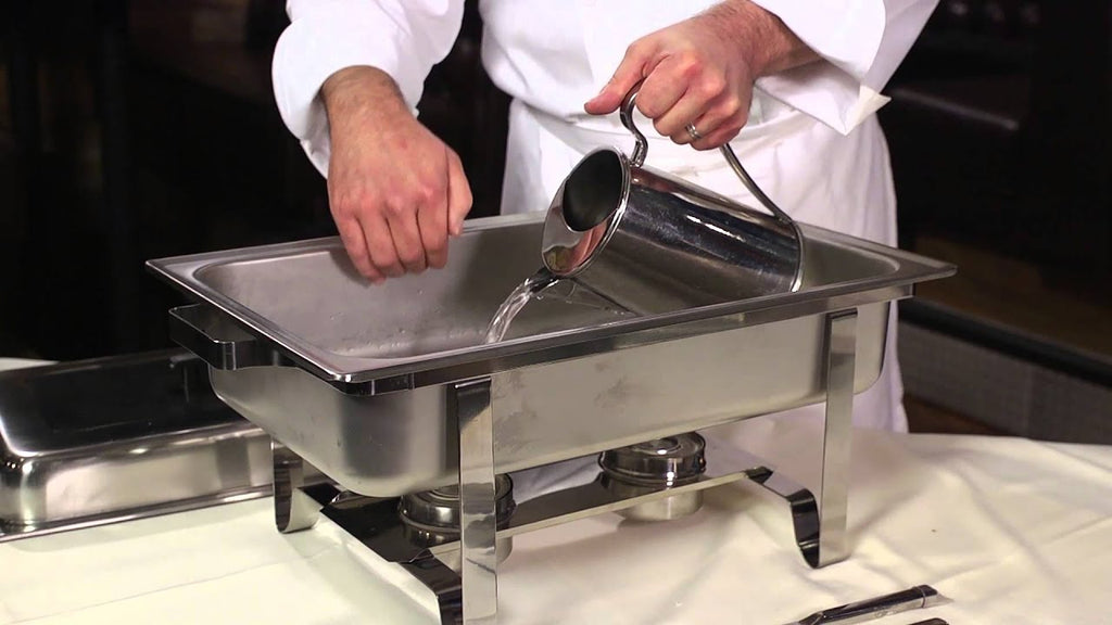 In this video, watch Executive Chef Thad Smith outline the elements of proper set-up of chafing dishes for your buffet service