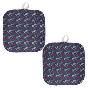 4th Of July Dilly Dilly Pattern Fireworks All Over Pot Holder (Set of 2)