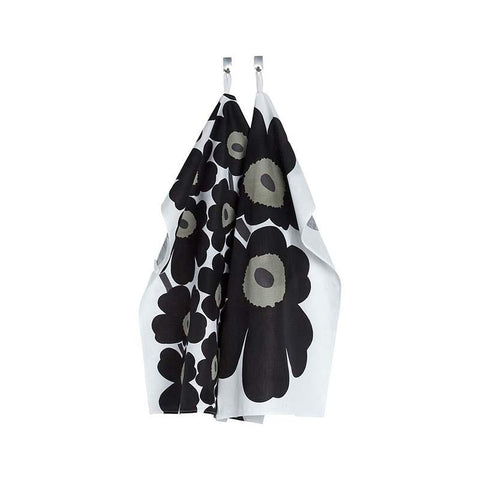 Marimekko Kitchen - Tea Towels - Unikko 030 Black (2 pieces)