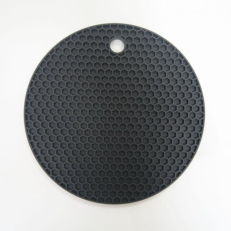 Durable Silicone Round Non-slip Heat Resistant Mat Cushion Placemat Pot Holder