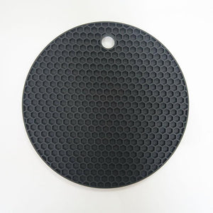 Durable Silicone Round Non-slip Heat Resistant Mat Cushion Placemat Pot Holder