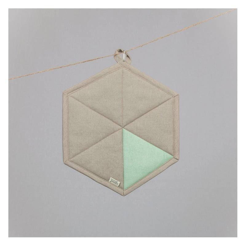 Geometric Pot Holder - Silt Green