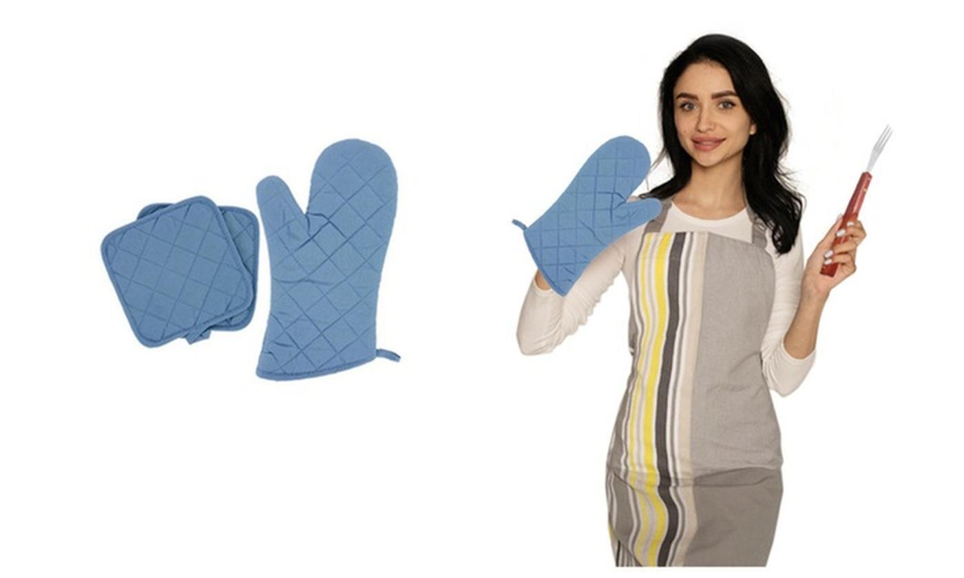 Cotton Thick Quilted Cooking Kitchen Linens Pot Holder Gloves