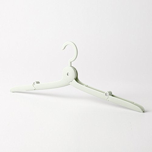 Janolia Clothes Hangers, Portable Foldable Clothes Holders, Space Saving Home Creative Suit Hangers, Windproof Green