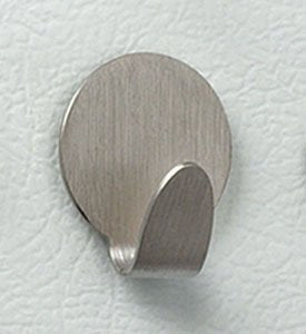 Spectrum Round Magnetic Hook - Size: Medium - Color: Brushed Nickel - 6 Count