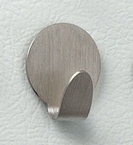Spectrum Magnetic Round Hook - Size: Medium - Color: Brushed Nickel - 3 Count