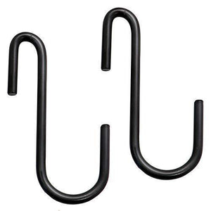 30 Pack Esfun Heavy Duty S Hooks Black S Shaped Hooks Hanging Hangers Pan Pot Holder Rack Hooks for Kitchenware Spoons Pans Pots Utensils Clothes Bags Towels Plants …