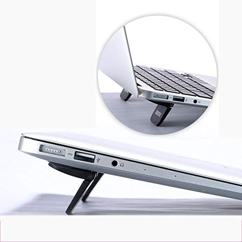 Mini Laptop Stand Monitor Riser, Portable Patch Vented Computer Stander Cooling for mackbook Laptop Notebook Up to 15''-Black 4x5x4cm(2x2x2inch)