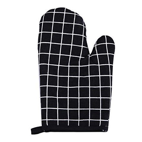 qsbai Kitchen Heat Resistant Cotton Glove Oven Pot Holder Baking BBQ Cooking Mitt