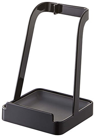 YAMAZAKI home 2249 Yamazaki Tower Ladle Holder-Lid Stand for Utensils in Kitchen, Black