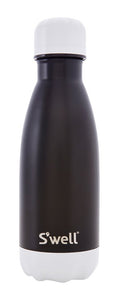S'well CBBT-09-A15 Insulated, Double­Walled Stainless Steel Water Bottle, Black Tie in 9oz, 9 oz