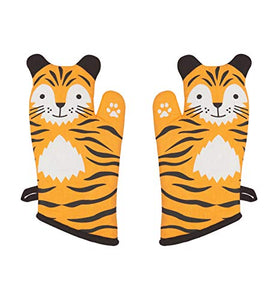 Now Designs 2032006aa Critter Oven Mitt, Set of Two, Tessa Tiger,