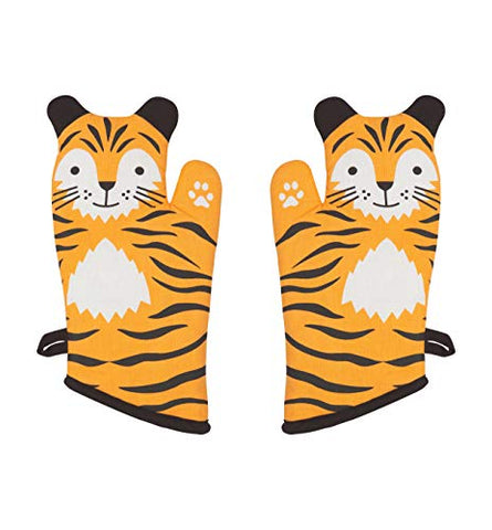 Now Designs 2032006aa Critter Oven Mitt, Set of Two, Tessa Tiger,