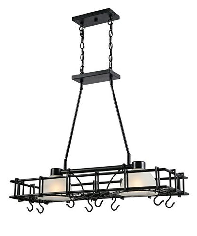 Kenroy Home Holder Pot Rack, Blacked Oil Rubbed Bronze