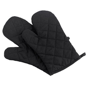 FinancePlan Kitchen Solid Colour Oven Mitts, Heat Proof Resistant Hand Protector Cooking Pot Holder Glove