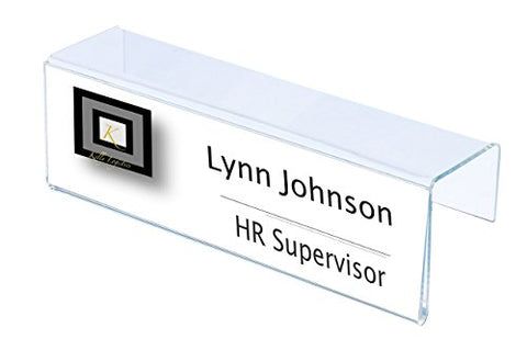 6" x 4" Cubicle Name Plates 6" Wide x 4" high x 2" deep Hook - PNH060040020 (20 Pack)