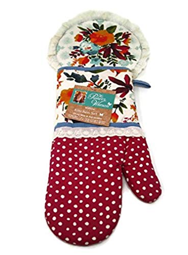 The Pioneer Woman Willow Oven Mitt and Pot Holder Set 2017 Fall Collection