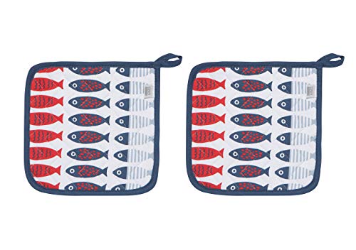 Now Designs Potholders Basic, Little Fish Print