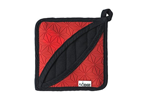 Lodge Manufacturing Company ASFPH41 trivet/potholder, Red/Black