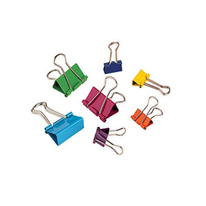 Office Depot Brand Fashion Binder Clips, Assorted Sizes, Assorted Colors, Pack of 65