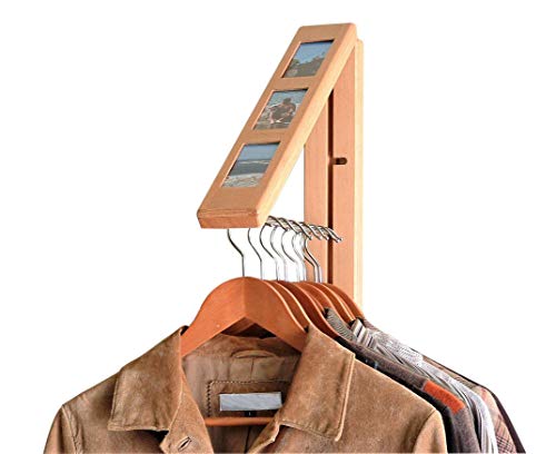 InstaHANGER Picture Perfect Closet Organizer, The Original Folding Drying Rack, Wall Mount
