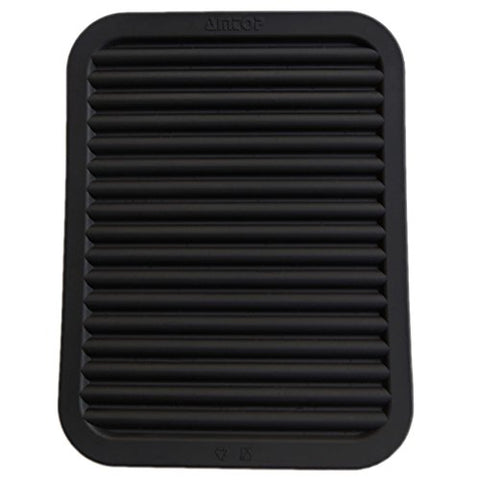 AMTOP 9" x 12" Silicone Pot Holder, Trivet Mat, Baking Gadget Kitchen Table Mat, Silicone Drying Mat, Draining Board - Waterproof, Heat Insulation, Non-Slip, Trivet, Tableware Pad Coasters (Black)