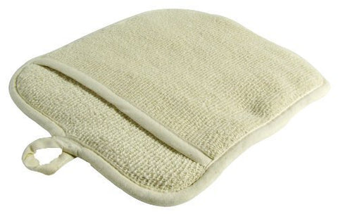 Large Terry Cloth Pot Holders, w/Pocket, Potholders, Oven Mitts, Heat-resistant to 200, 9 x 8 Inches, Set of 3 - Beige Color