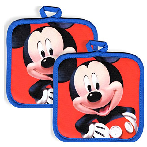 Disney Mickey Mouse Kitchen Set - 2 Mickey Mouse Pot Holders