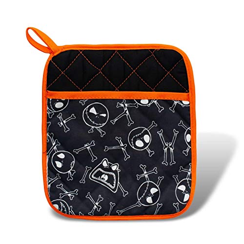 Official "The Nightmare Before Christmas" Kitchen Hot Pad | 100 Percent Cotton Pot Holder | Feat. Jack Skellington