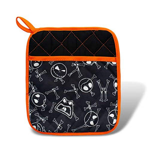 Official "The Nightmare Before Christmas" Kitchen Hot Pad | 100 Percent Cotton Pot Holder | Feat. Jack Skellington