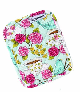 Ritz Kitchen Wears Print Cotton Pot Holder, Garden Tea