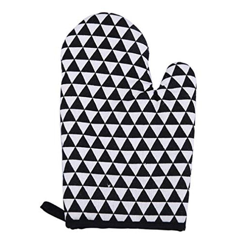 SoundsBeauty Kitchen Heat Resistant Cotton Glove Oven Pot Holder Baking BBQ Cooking Mitt - #3