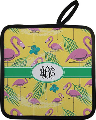 RNK Shops Pink Flamingo Pot Holder (Personalized)