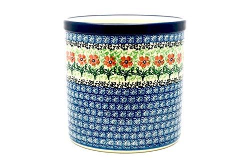 Polish Pottery Utensil Holder - Maraschino