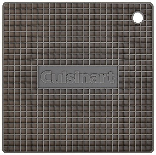 Cuisinart Multipurpose Silicone Kitchen Tool, Trivet/Pot Holder, Spoon Rest, Jar Opener, Coaster, Heat Resistant Pad, Gray